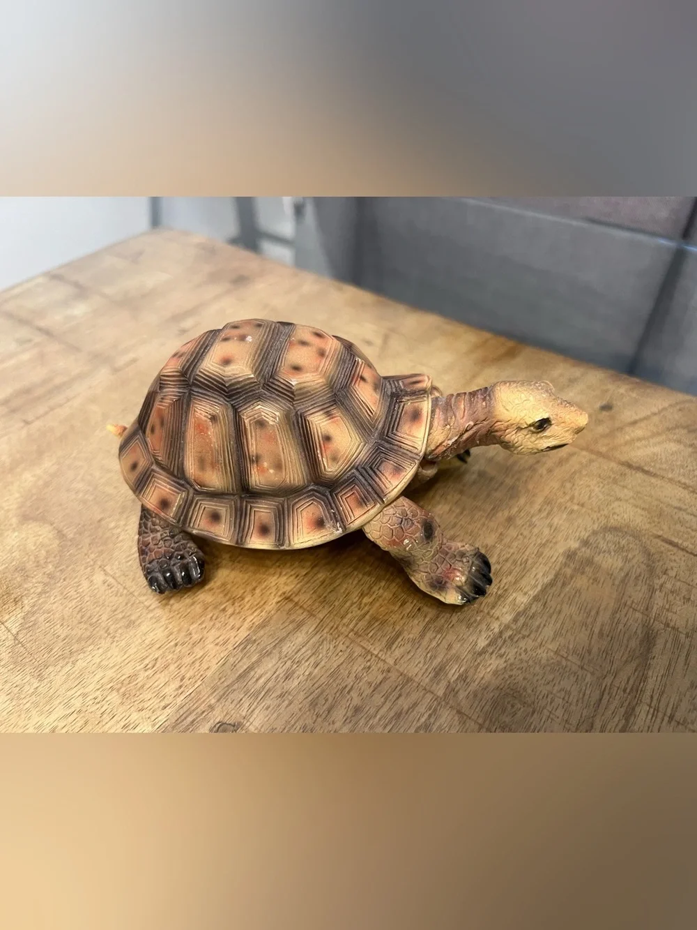 Tortoise Reptile Figurine bobblehead Natural Brown